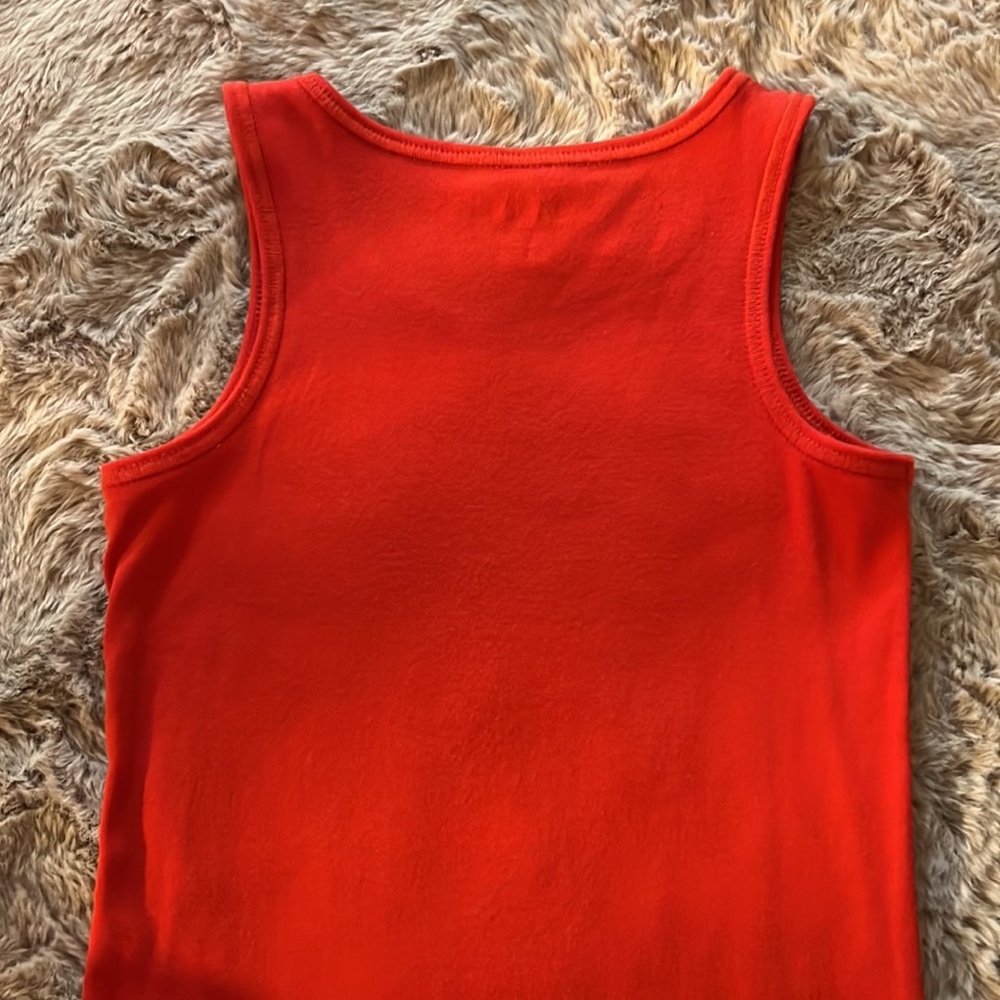 Cat & Jack red sleeveless tank top Medium (7/8) girls shirt - Picture 5 of 6
